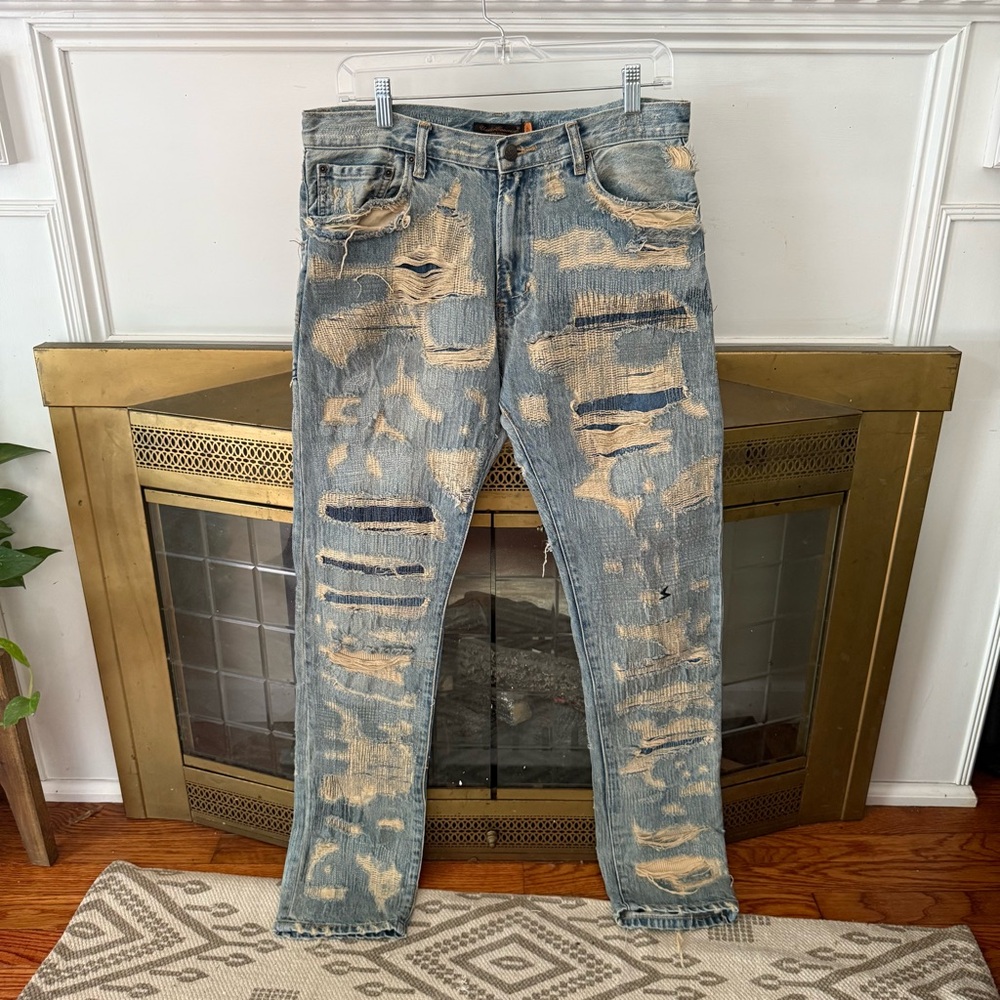 Jun Takahashi’s Undercover 85 Denim Jeans DISTRESSED SKINNY